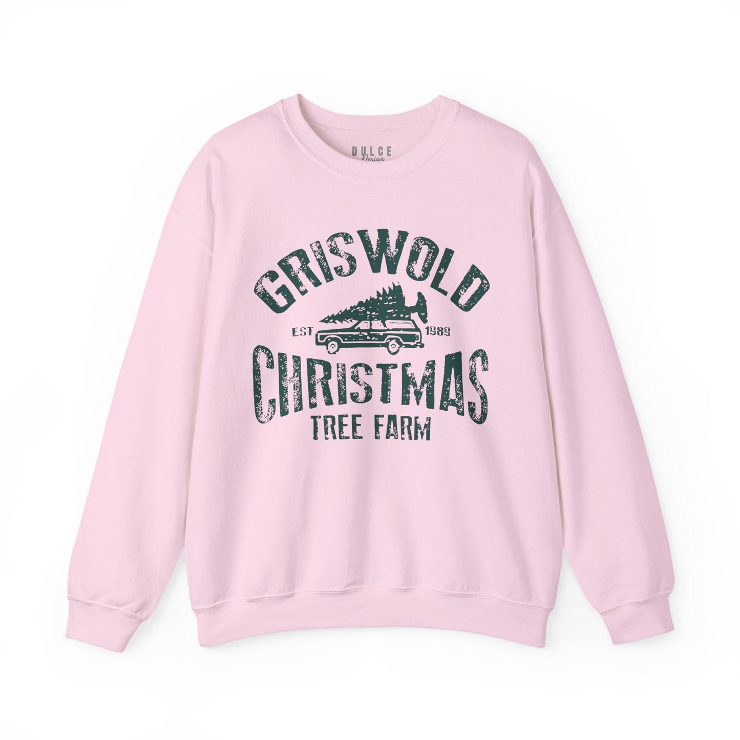 Griswold Christmas Tree Farm – Vintage Holiday Sweatshirt-  3XL / Light Pink- Dulce Design Studio