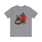 Ramen Cat Tee – Noodle Bowl Kitty Shirt-  Heather Storm / 3XL- Dulce Design Studio