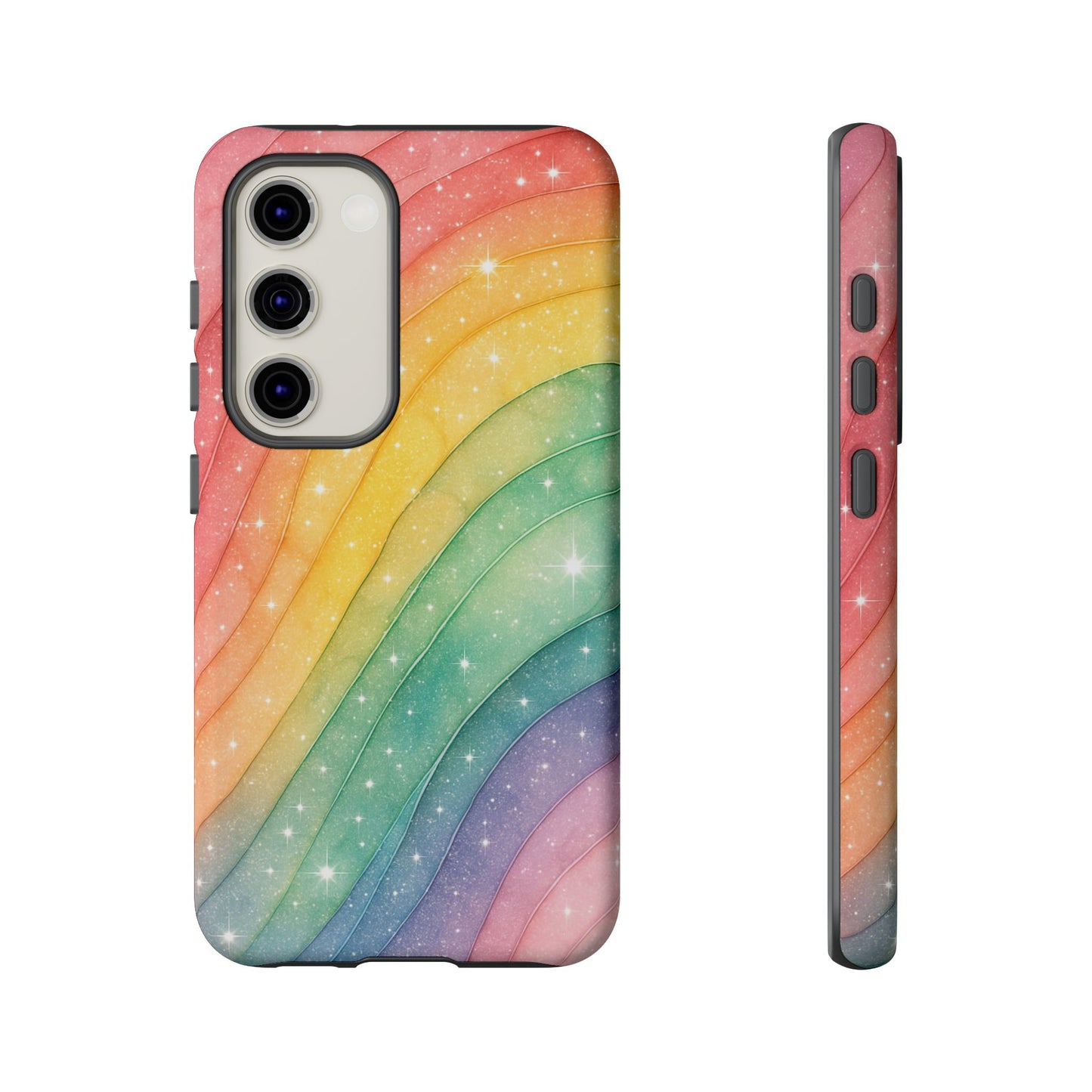 Rainbow Drift Phone Case – Pastel Wave Tough Case