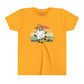 SKATEBOARDING GHOST HALLOWEEN UNISEX YOUTH TEE - COOL & SPOOKY T-SHIRT FOR KIDS-  Gold / XL- Dulce Design Studio