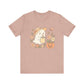 Cute Ghost Shirt – Fall Lemonade Halloween Tee-  Heather Prism Peach / 3XL- Dulce Design Studio
