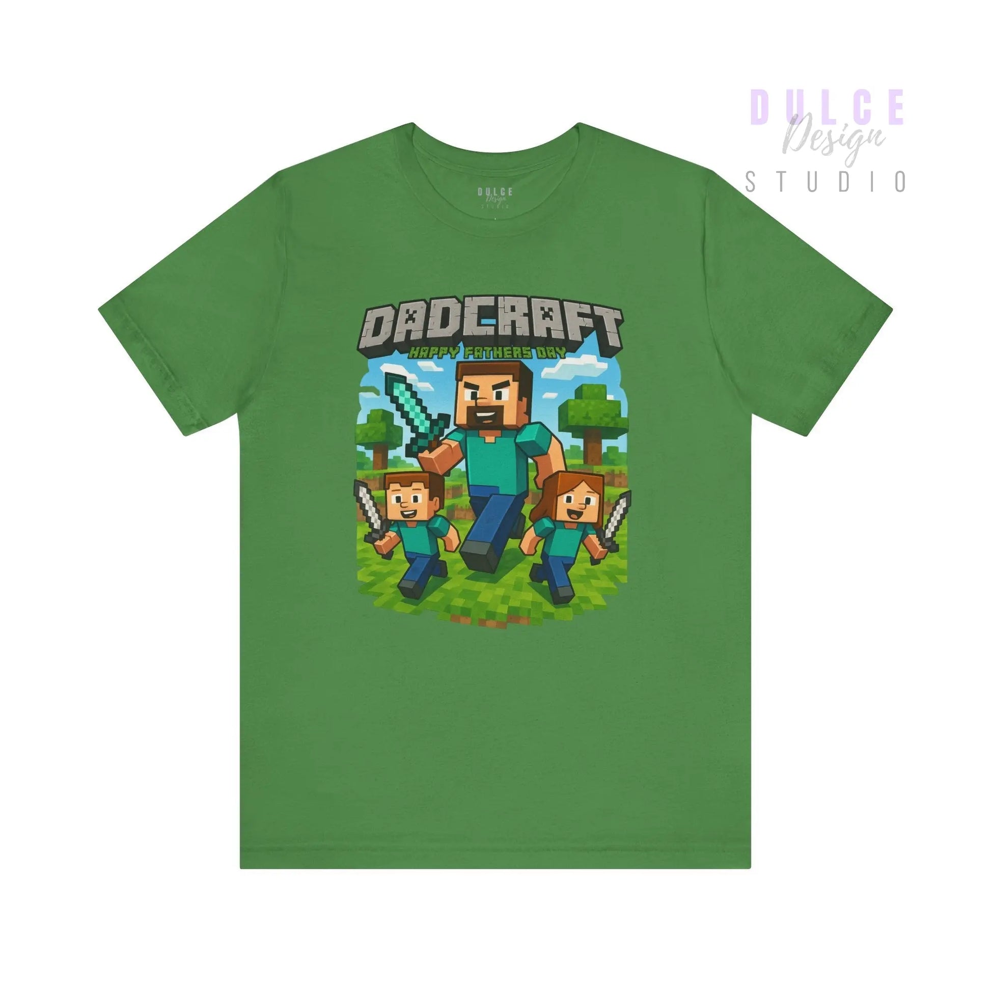 DadCraft Gamer Tee – White Gamer Dad Version - Dulce Design Studio