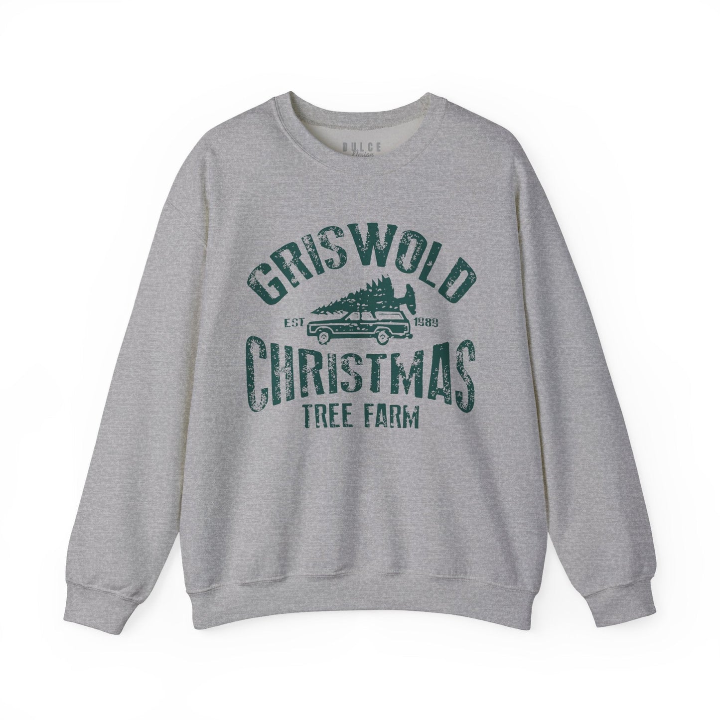 Griswold Christmas Tree Farm – Vintage Holiday Sweatshirt-  3XL / Sport Grey- Dulce Design Studio