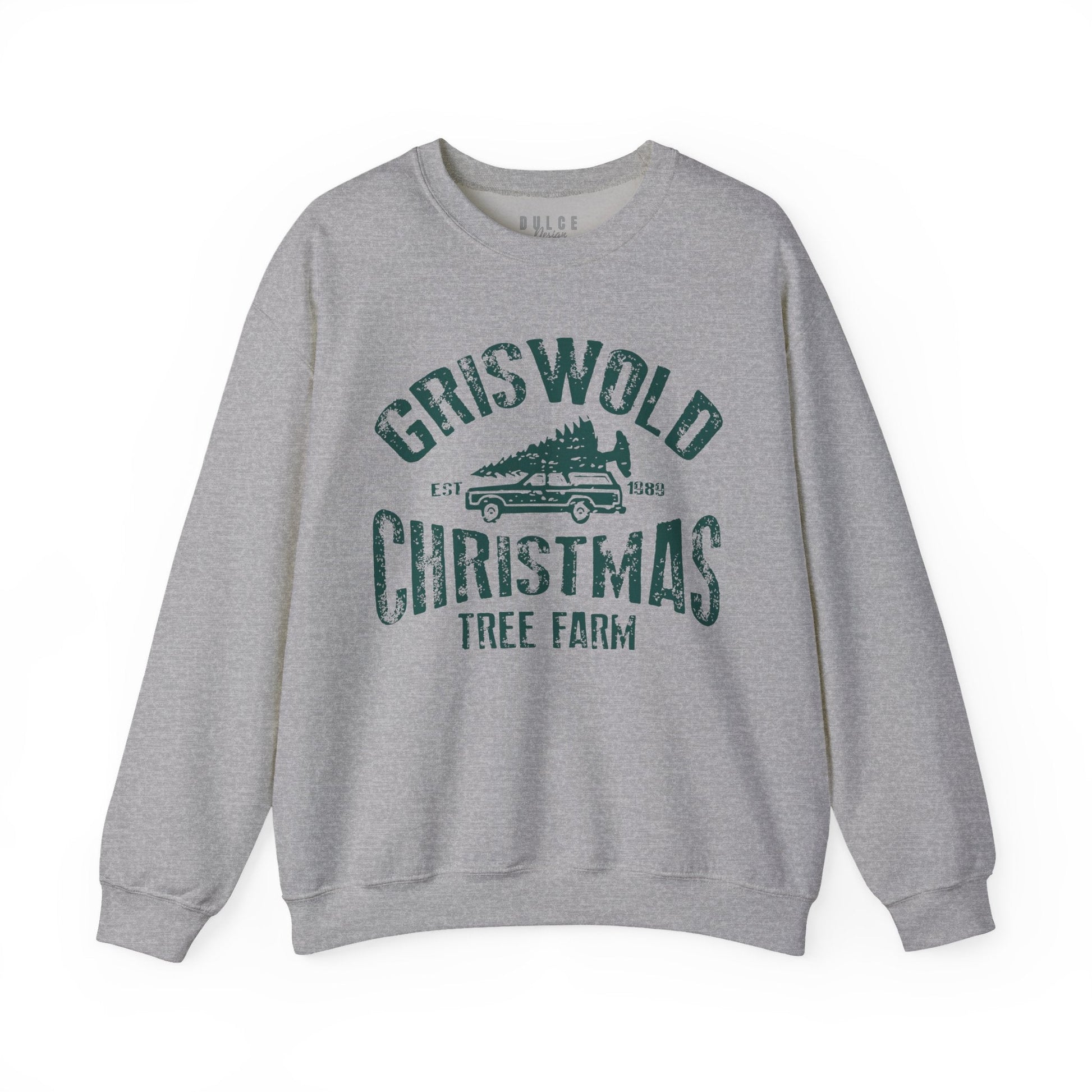 Griswold Christmas Tree Farm – Vintage Holiday Sweatshirt-  3XL / Sport Grey- Dulce Design Studio