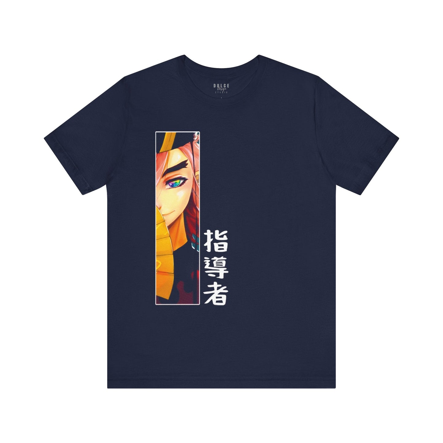 The Visionary – Anime Eye Warrior Tee-  Navy / 3XL- Dulce Design Studio