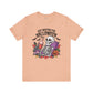 Just Waiting for Halloween – Funny Halloween Skeleton Shirt-  Heather Peach / 3XL- Dulce Design Studio