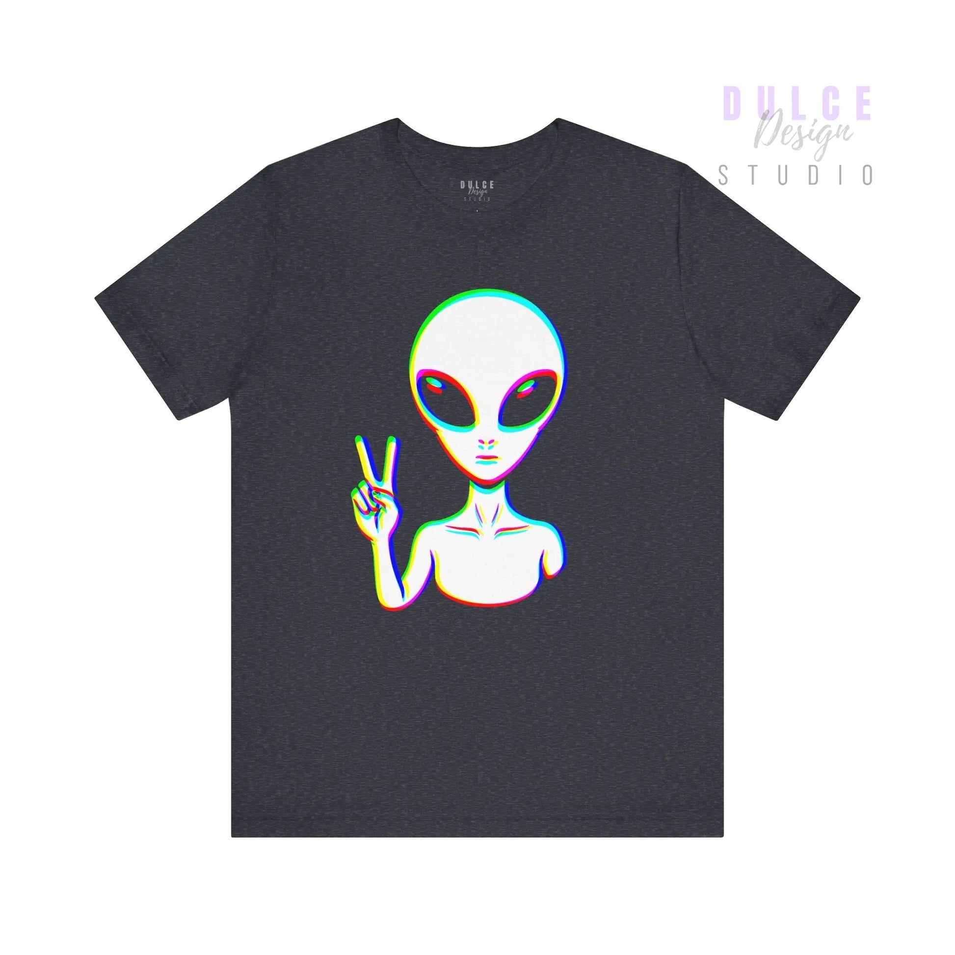 Glitch Alien T-Shirt — EDM Festival Rave Vibes - Dulce Design Studio