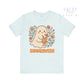 Summerween Ghost T-Shirt – Vintage Style Floral Halloween Tee -  Heather Ice Blue / 3XL Dulce Design Studio