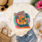 Retro Summer Vibes Tee – Tropical Sunset