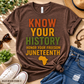 Know Your History Juneteenth Tee