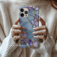 Lotus Flower Phone Case – Purple Stained Glass Design