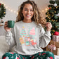 Cute Christmas Tree Coquette Sweatshirt