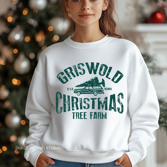 Griswold Christmas Tree Farm – Vintage Holiday Sweatshirt