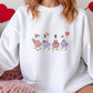 Goose Valentines Sweatshirt – Cute Cozy Heart Goose Crewneck - Dulce Design Studio