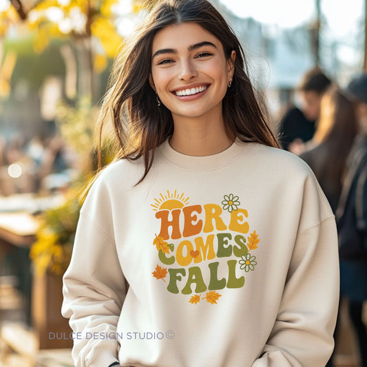 Here Comes Fall Cozy Sweatshirt