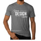 White unisex t-shirt with customizable design template and placeholder text