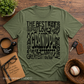 The Best Grandpa Ever Typography Family Tee