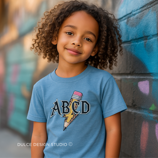 ABCD – Rockin' Pencil Graphic Tee (Kids)