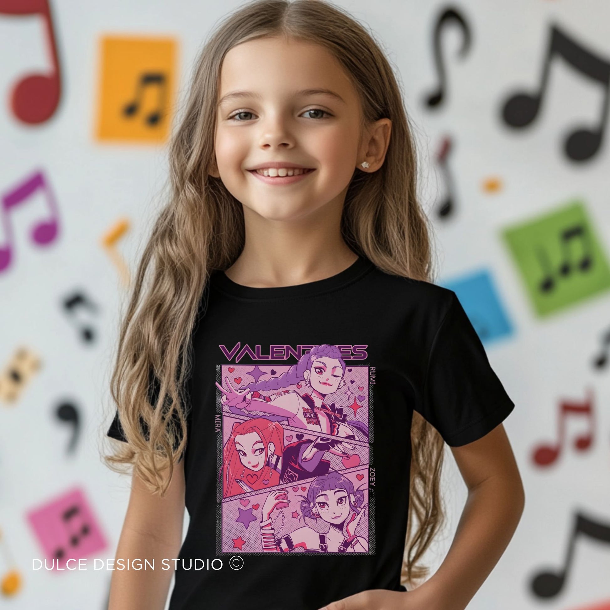 Valentines Anime Squad Youth Tee| Dulce Design Studio