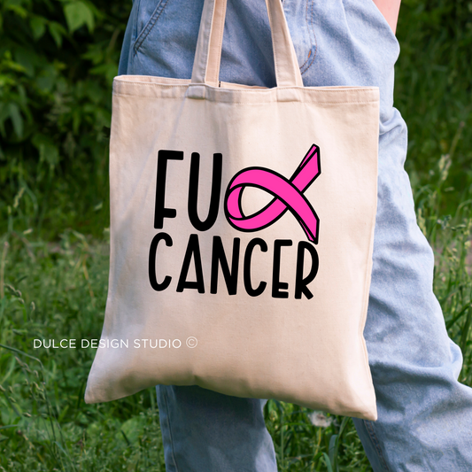 FU Cancer Tote – Bold Breast Cancer Awareness Bag