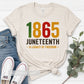 1865 Juneteenth Legacy of Freedom Tee | Retro Freedom Shirt