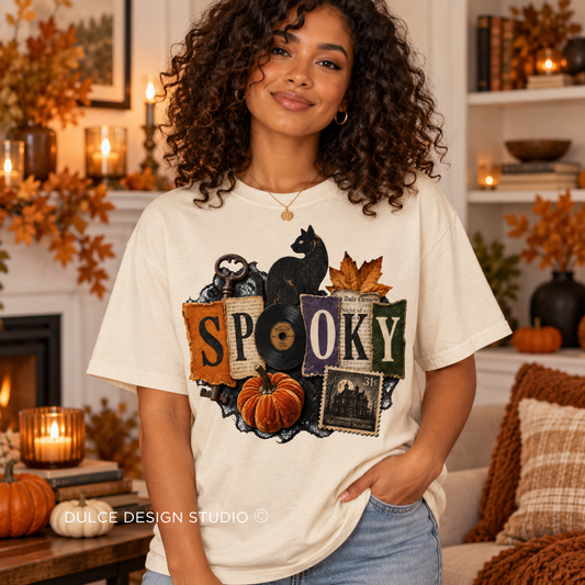 Vintage Spooky Halloween Comfort Colors 1717 T-Shirt