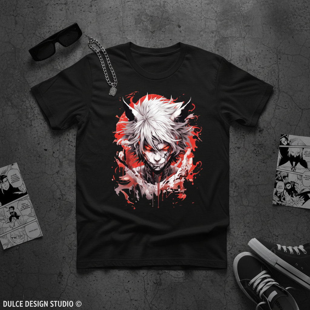 Anime Demon Black Flat Lay CC1717