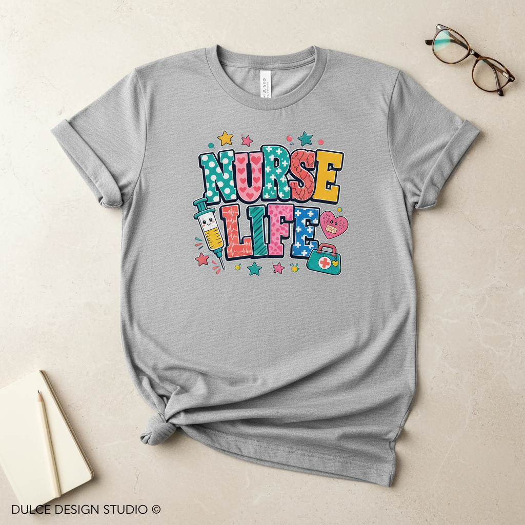 Ash Nurse Life tee flat lay