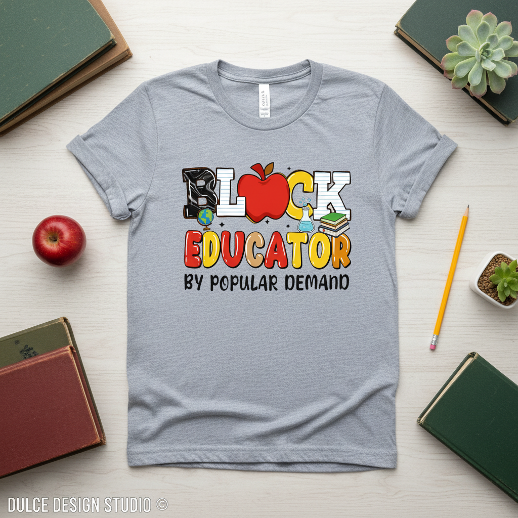 Black Educator Flat Lay Mockup
