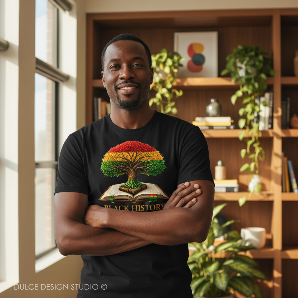 Black History shirt lifestyle mockup