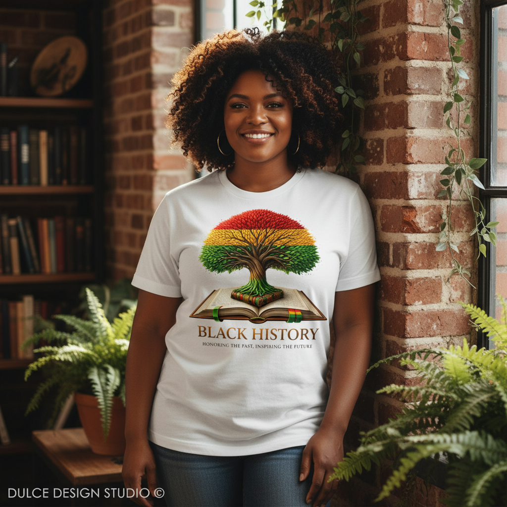 Black History shirt plus-size mockup