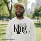 BLACK King white sweatshirt mockup