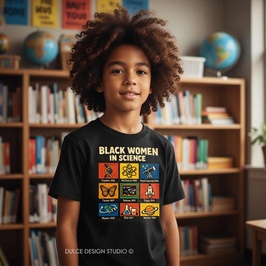 BLACK WOMEN IN SCIENCE youth boy library background