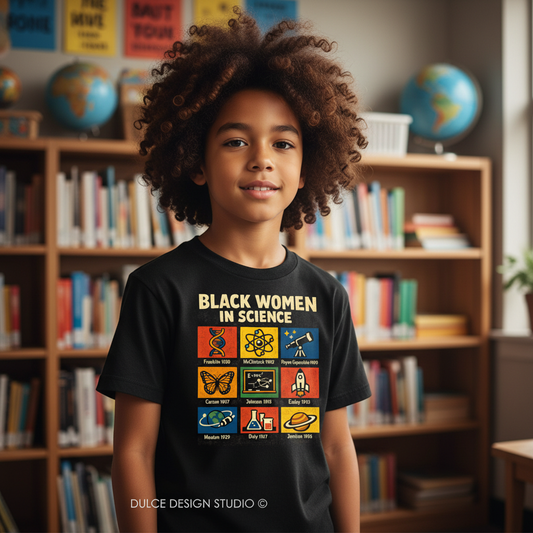 BLACK WOMEN IN SCIENCE youth boy library background
