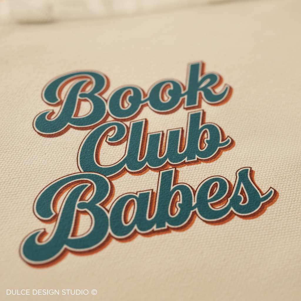 Book Club Babes Canvas Close-Up