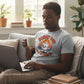 Burnt Out But Optimistic Shirt – Funny Marshmallow Retro Graphic Tee