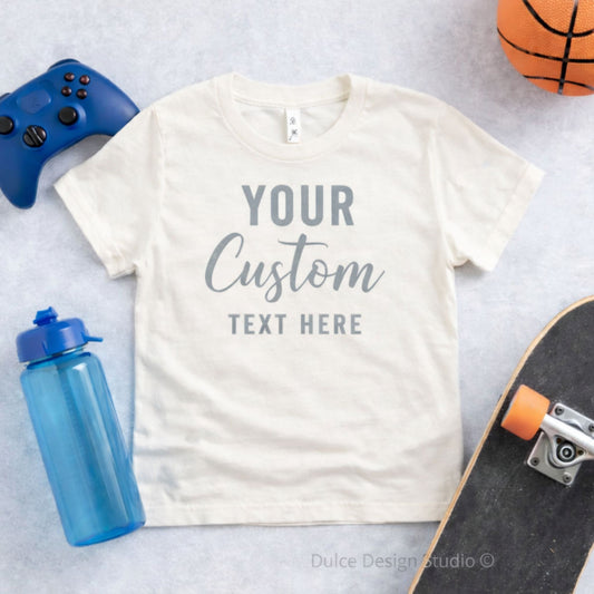 Custom Youth Tee — Add Your Text - Dulce Design Studio