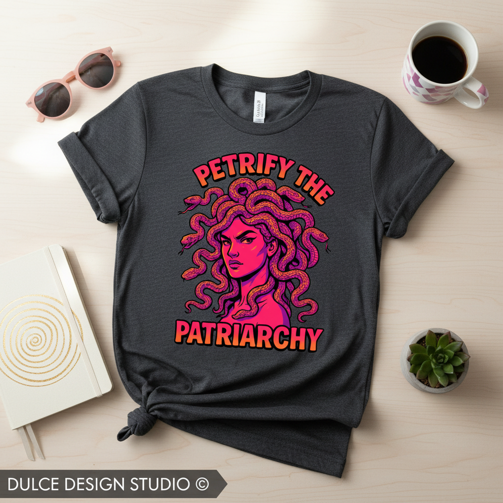 Dark grey heather Bella Canvas flat lay - clean version