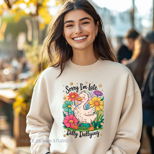 Dog Mom Sweatshirt – Cozy Coffee & Paw Print Pullover-  - Dulce Design Studio