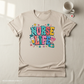 Heather Dust Nurse Life tee flat lay
