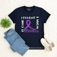 Hodgkins Lymphoma Cancer Survivor Shirt – Purple Awareness Ribbon Tee-  - Dulce Design Studio