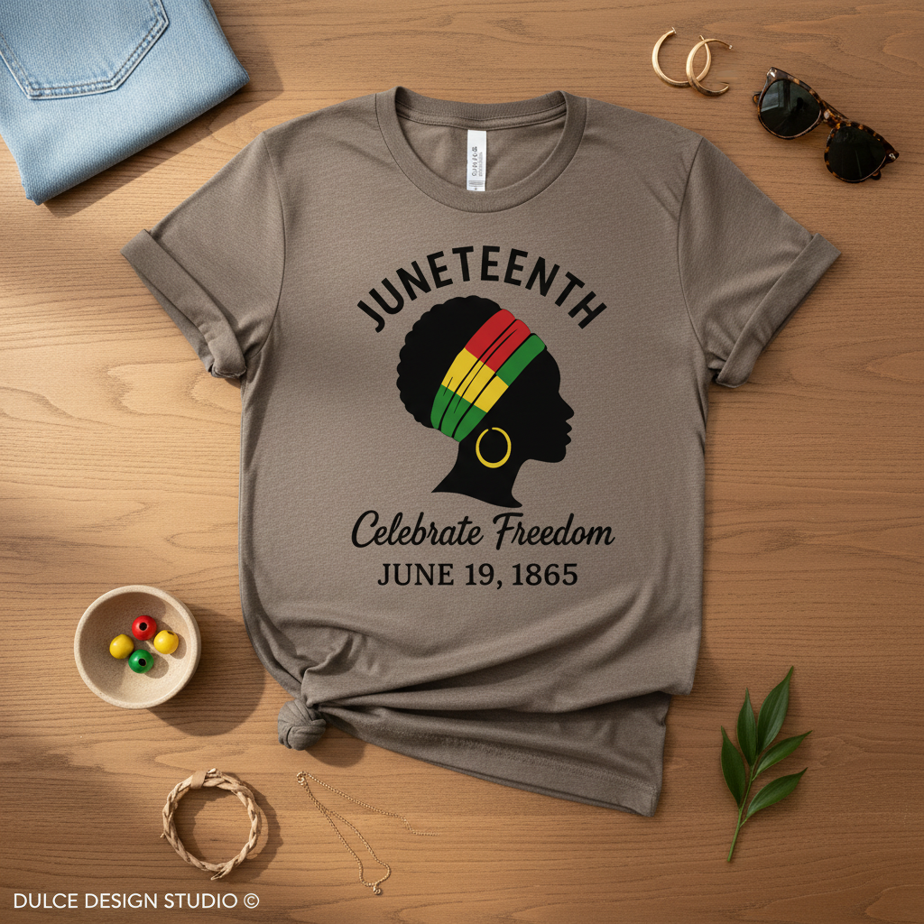 Juneteenth Celebrate Freedom Heather Brown Flat Lay