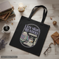 Late Night Readers Black Tote Mockup