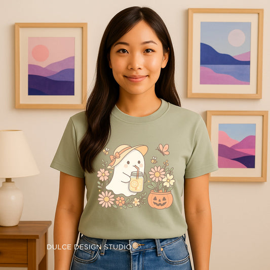 Cute Ghost Shirt – Fall Lemonade Halloween Tee-  - Dulce Design Studio
