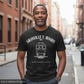 Light-Skinned Black Man Mid-40s wearing Black Granville T. Woods Tee