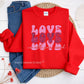 Love Is All You Need Retro Glitter Valentine Sweatshirt - Dulce Design Studio