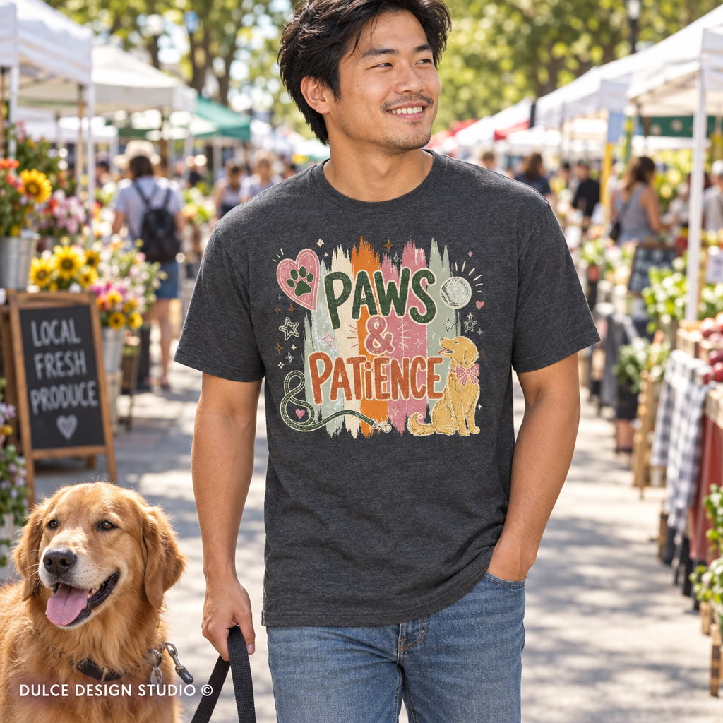 Paws & Patience Dog Lover Graphic Tee