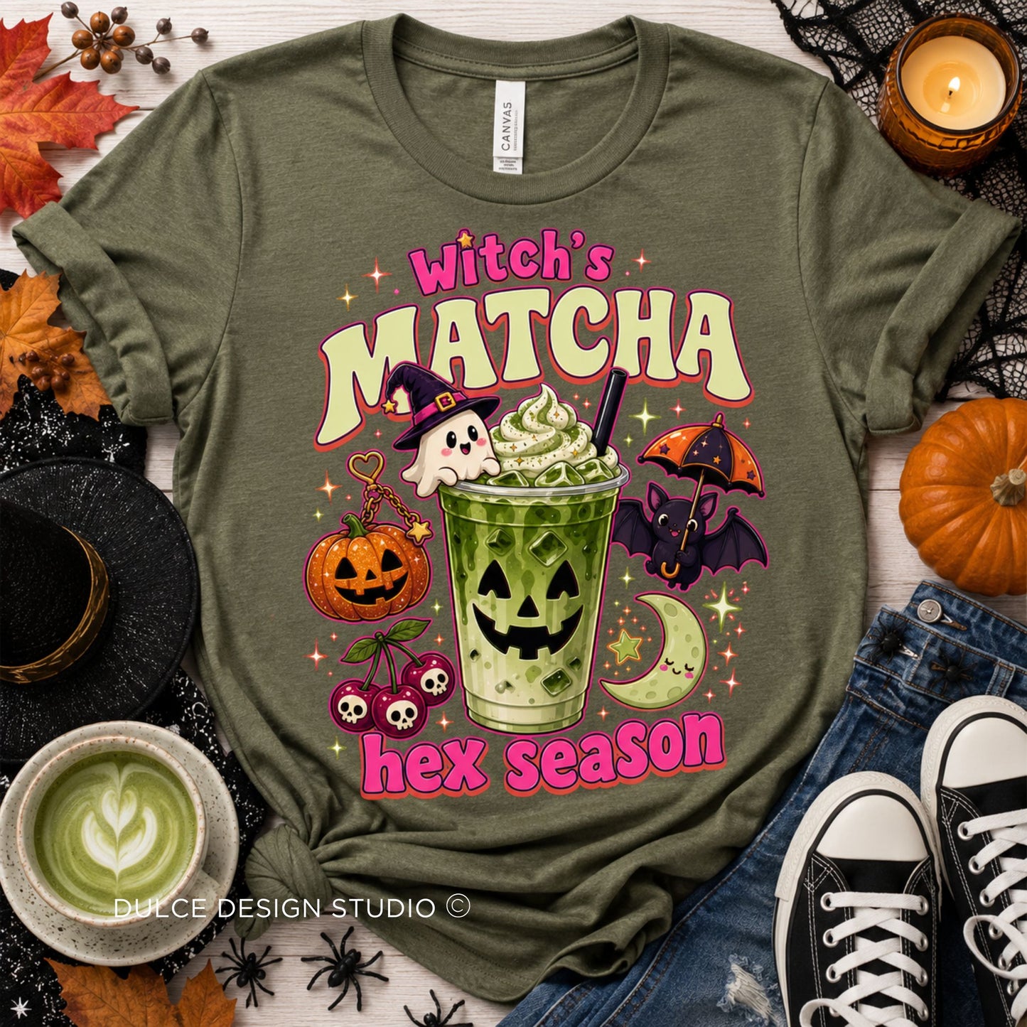 Witch’s Matcha Hex Season Halloween Tee