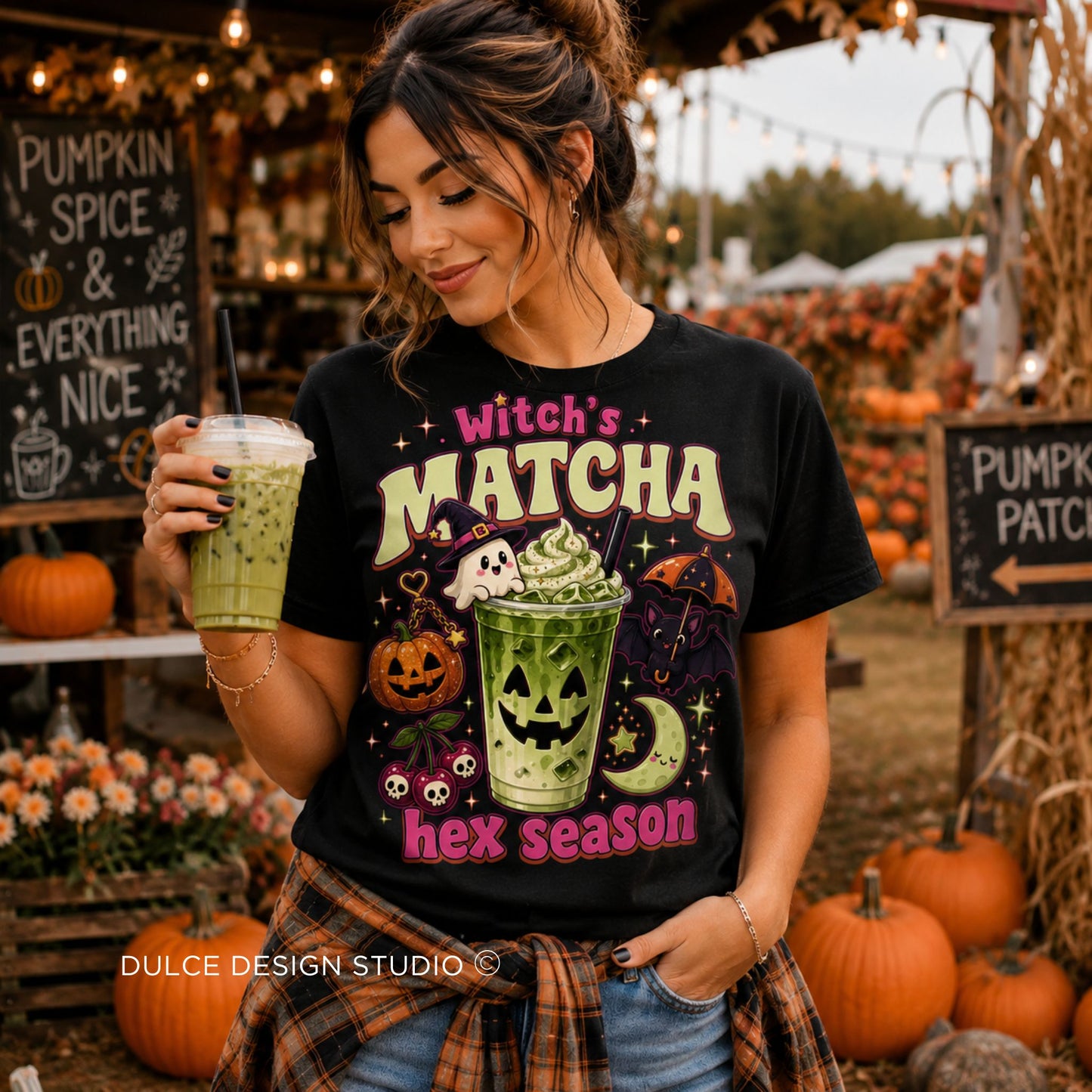 Witch’s Matcha Hex Season Halloween Tee