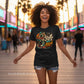 Roll With Attitude Retro Raccoon Skater Tee